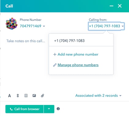 How to Manage Phone Numbers In HubSpot Calling Tool