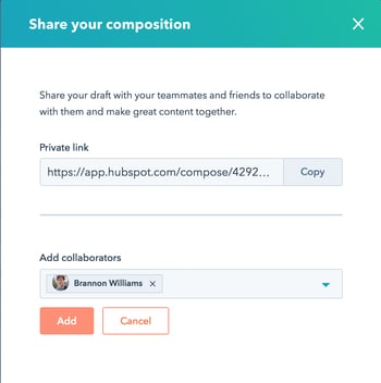 Step 6 how to add collaborators to hubspot blog