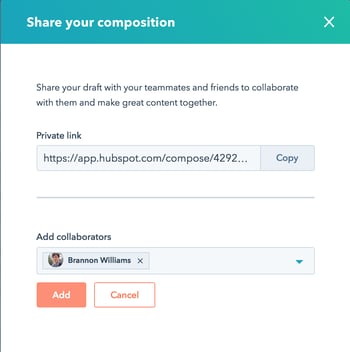 Step 6 how to add collaborators to hubspot blog