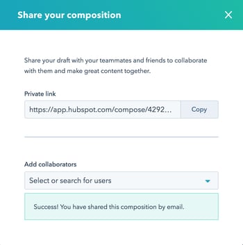 Step 6.2 how to add collaborators to hubspot blog